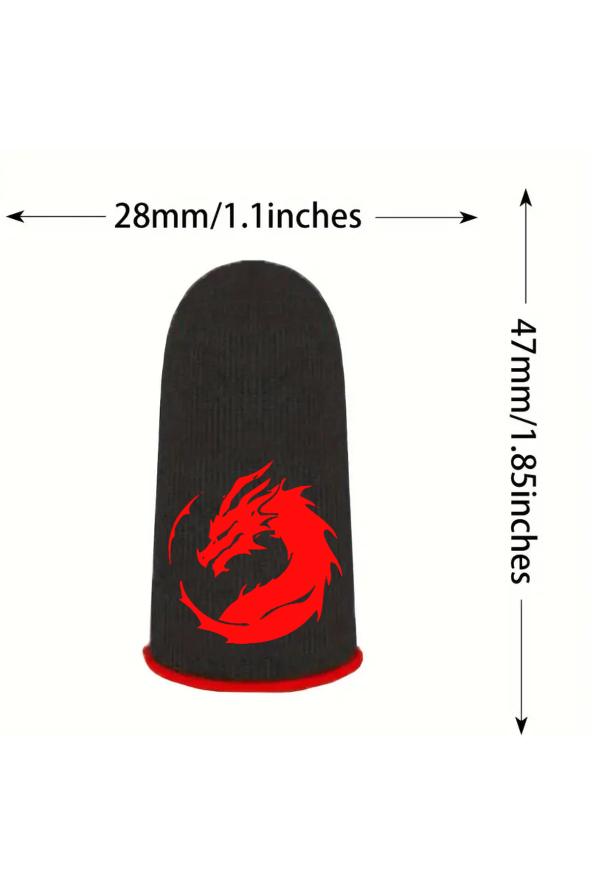 Bilişim Burada Pubg Ejderha Dragon Desenli Oyun Eldiveni Ter Geçirmez 1 Çift 2 Adet Parmaklık BBPRMK015, one size